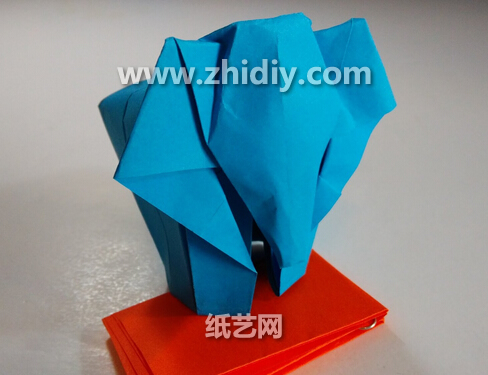 手工折纸大全的折法制作教程手把手教你制作出可爱的折纸大象