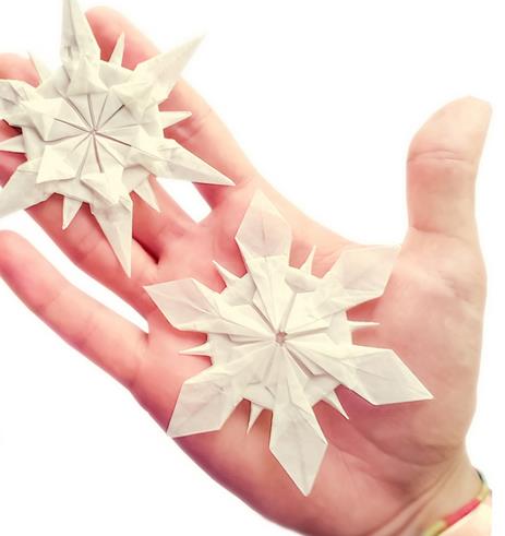 圣诞节折纸大全教你手工折纸雪花的折法制作教程