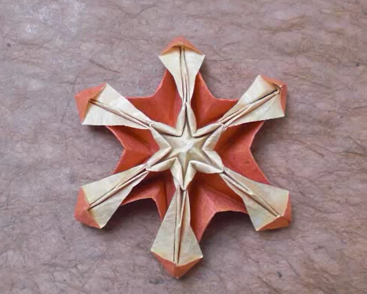 圣诞节立体手工折纸雪花如何折 折纸雪花的手工制作方法