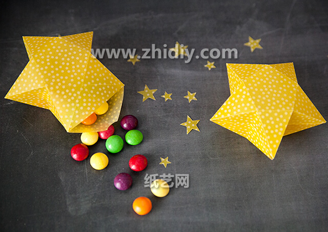 手工折纸星星盒子的折法教程教你制作出可爱的折纸星星盒子