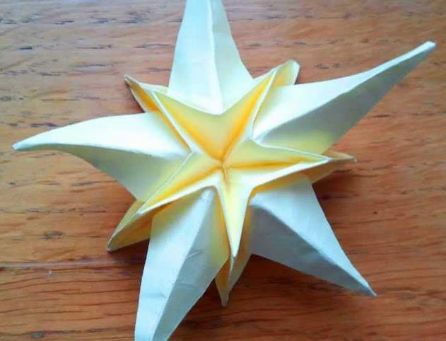 折纸星星之折纸海星制作方法，手工折纸海星怎么做呢