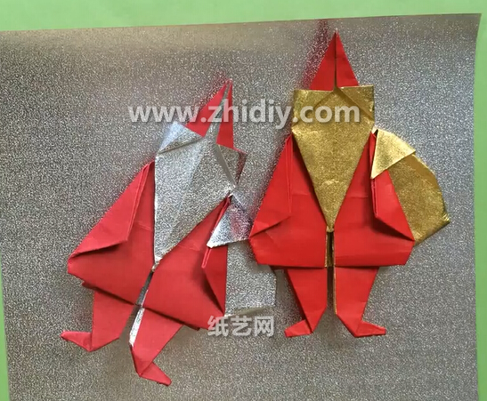 手工折纸圣诞老人折纸制作大全手把手教你如何折叠出折纸圣诞老人