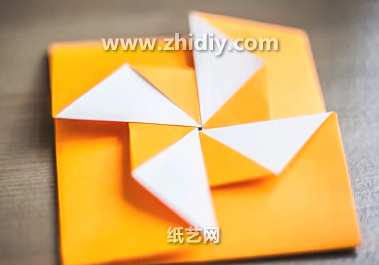手工折纸风车信封的折纸视频教程教你学习折纸风车信封的折法