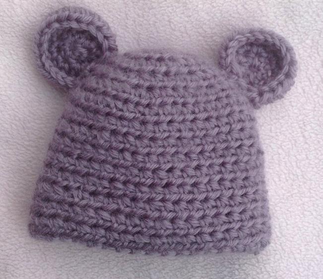 钩针编织可爱婴儿帽|带耳朵的婴儿帽钩针编织教程