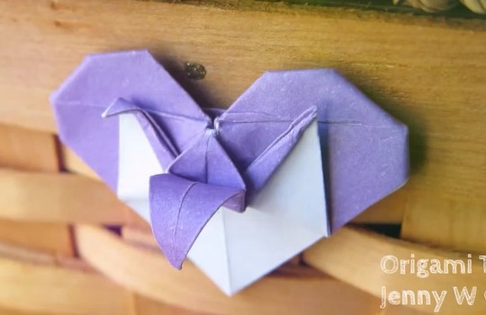 情人节千纸鹤折纸心的折法视频教程教你学习千纸鹤折纸心如何制作