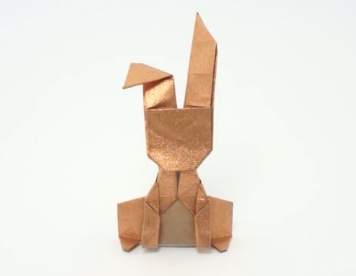 复活节折纸小兔子|卡通折纸小兔子的手工DIY制作方法