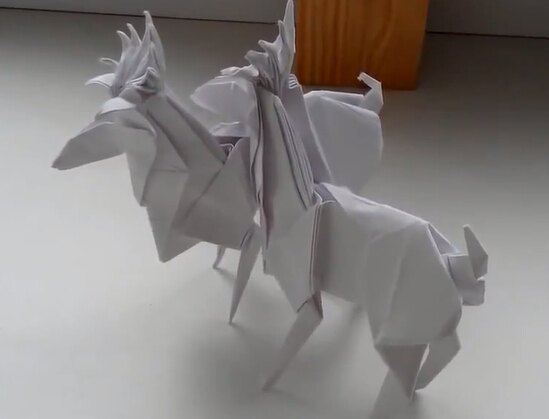 圣诞节手工折纸驯鹿的超复杂手工制作教程