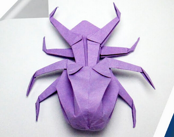 万圣节折纸蜘蛛折法视频教程手工DIY制作恐怖蜘蛛