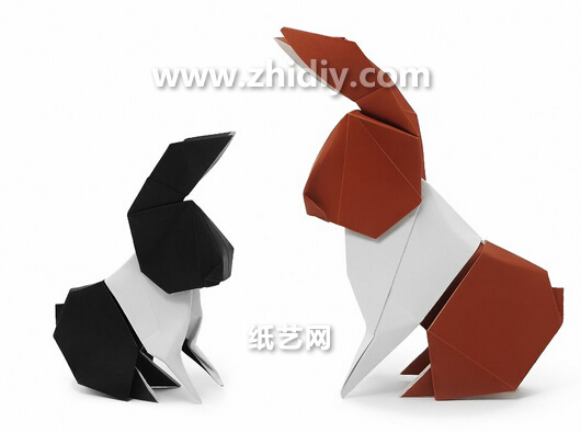手工折纸视频教程教你学习仿真手工折纸兔子