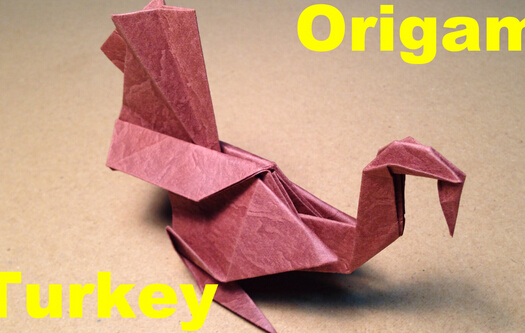 感恩节手工折纸大全教你手工折纸火鸡如何制作