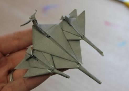 纸飞机折法大全手把手教你折纸喷气式飞机的折法
