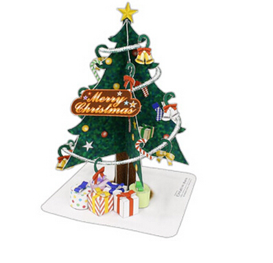 【纸模型】精美装饰的圣诞树圣诞节纸模图纸和手工自制DIY教程