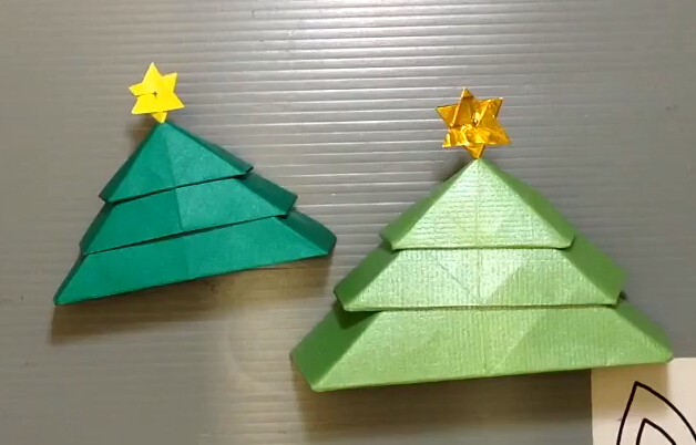 简单折纸圣诞树手工制作教程教你如何折简单的圣诞树
