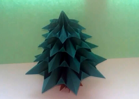 手工制作圣诞树折纸圣诞节圣诞树手工DIY制作教程
