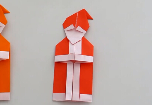 简单创意手工折纸圣诞老人的折纸视频教程
