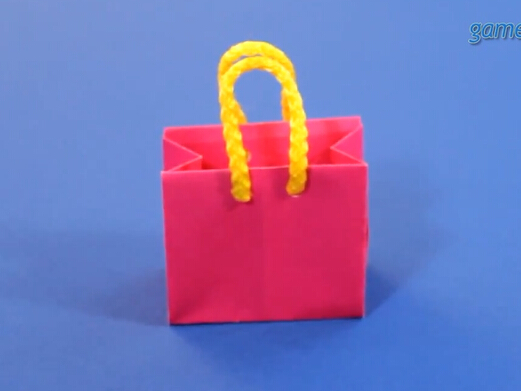 新年手工折纸购物袋手工折法视频制作教程