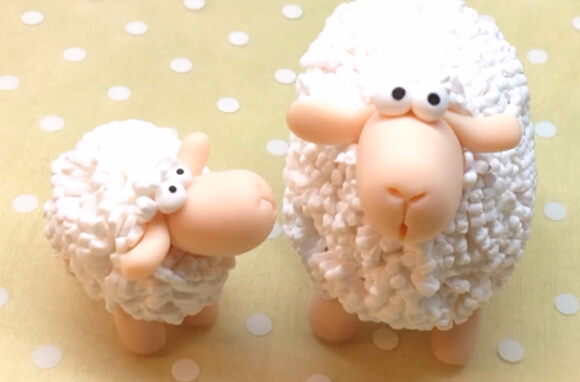 软陶粘土新年羊年卡通羊超轻粘土手工制作教程