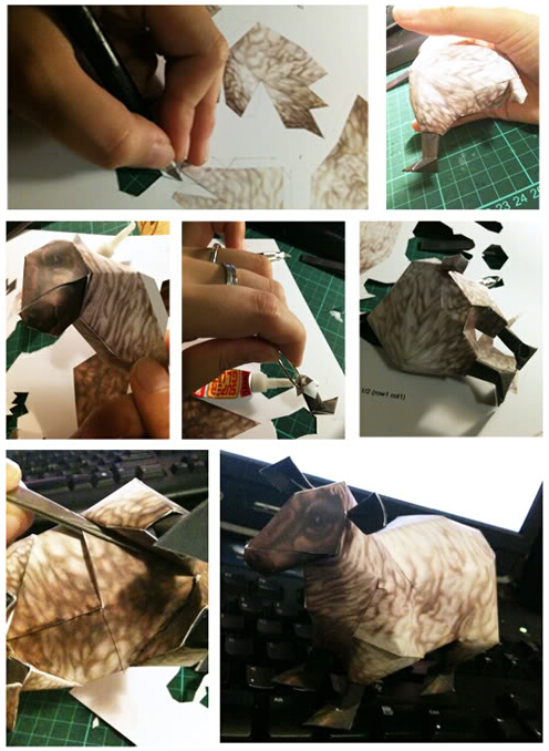【纸模型】新年羊年魔兽世界小羊手工纸模型制作教程