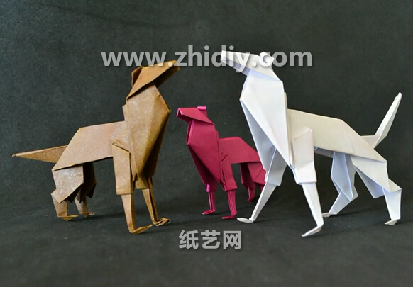 手工折纸狗狗折法视频教程手把手教你学习制作折纸狗狗