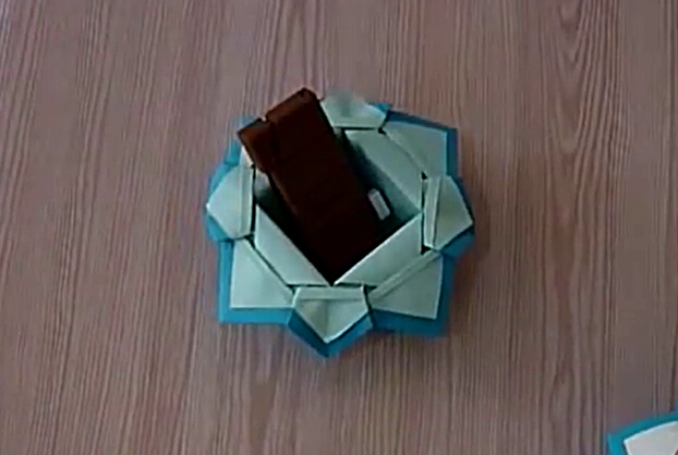 折纸花礼盒手工折纸收纳盒折纸花盒子手工制作教程