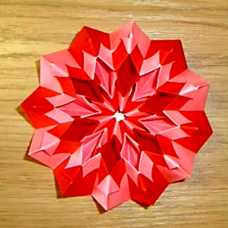 折纸花手工DIY教程教你学习折纸魔术花烟花