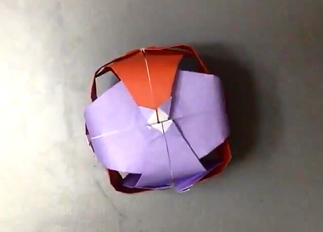 折纸花教你手工折纸一品红的折法