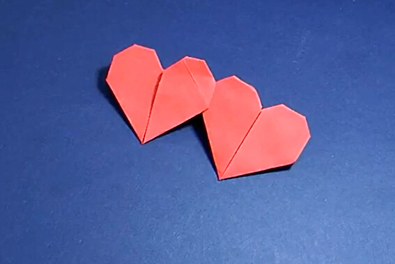 情人节手工折纸双心连心手工制作教程