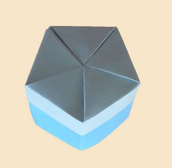 情人节折纸礼盒五角收纳盒折法教程教你制作折纸盒子