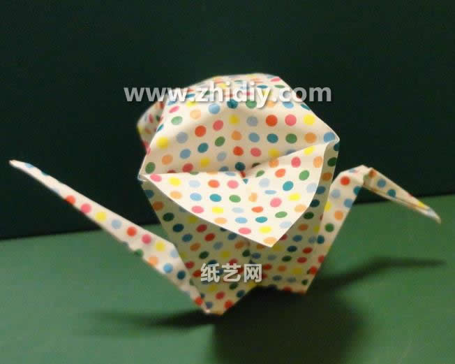 手工折纸千纸鹤热气球的折法教程教你如何折叠折纸千纸鹤热气球