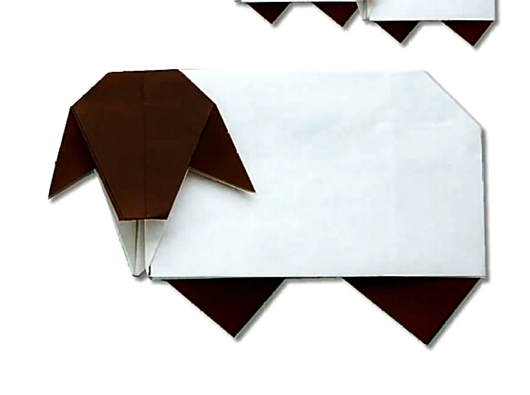 羊年新年简单手工折纸羊的折法视频教程
