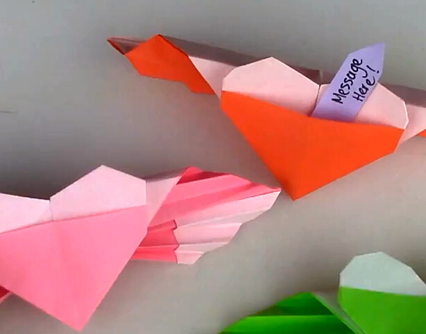 情人节简单折纸带翅膀的折纸心手工折纸视频教程