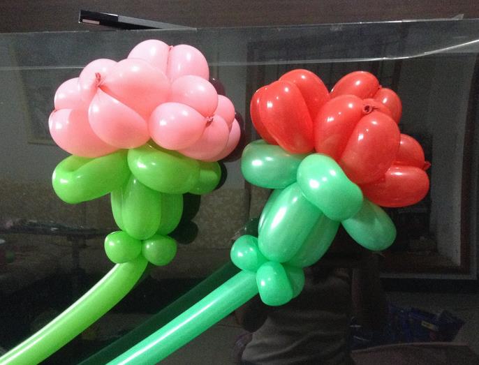 母亲节气球造型康乃馨手工制作教程