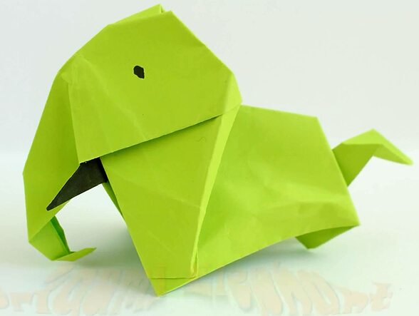 折纸大象儿童手工折纸视频教程