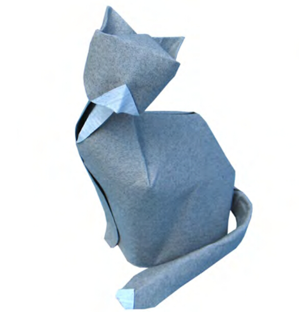 折纸大全—手工折纸小猫的折法制作图教程