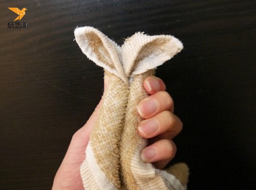巾类折叠动物教程图片