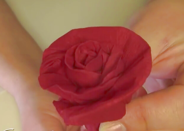 如何手工做玫瑰？皱纹纸玫瑰花视频教程详解