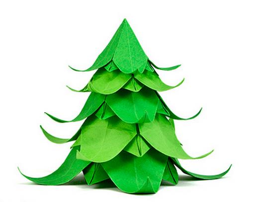 圣诞树简单折法教程教你如何制作折纸圣诞树