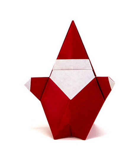 圣诞老人简单手工折纸制作教程