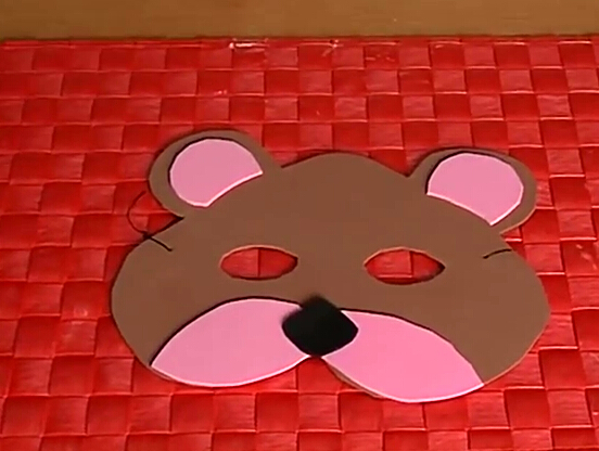 万圣节面具教程之小熊儿童面具的制作方法