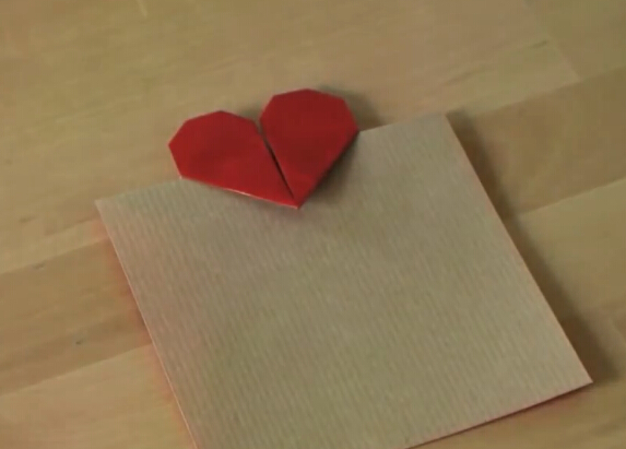 情人节手工礼物折纸心便签的折法视频教程
