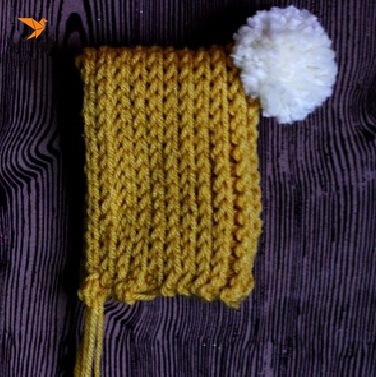 手工毛线编织很萌很纯哒的毛线帽制作教程