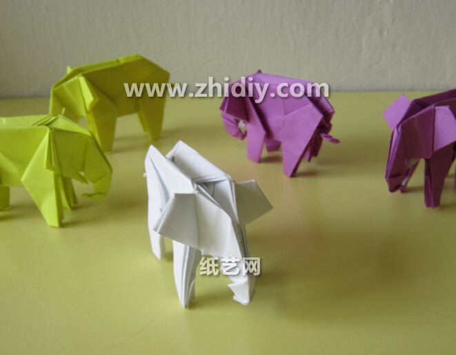手工折纸大象的折法教程手把手教你学习如何制作折纸大象