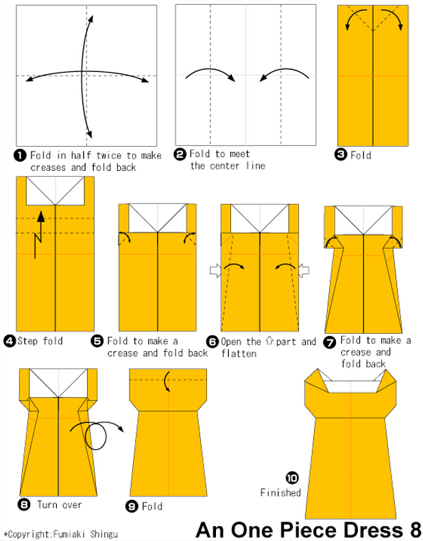儿童折纸衣服大全|折纸裙子|折纸裤子|折纸衣服