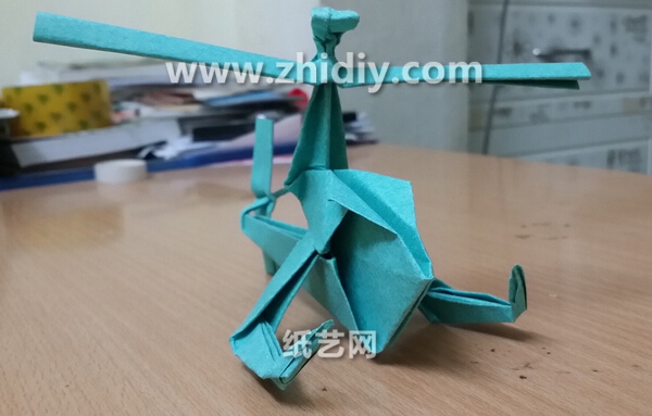 折纸直升机的折法教程 