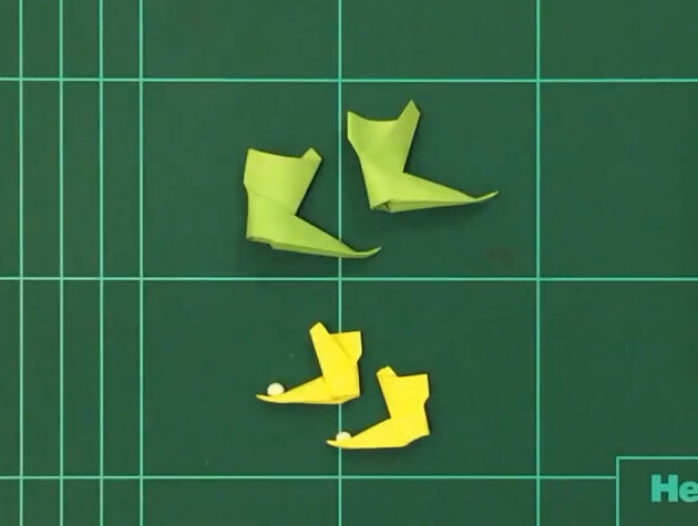 折纸大全之折纸靴子的折法教程