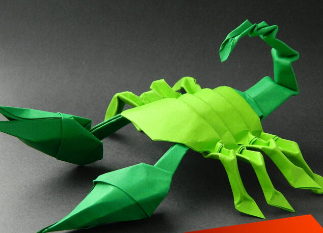 折纸蝎子的手工DIY制作方法