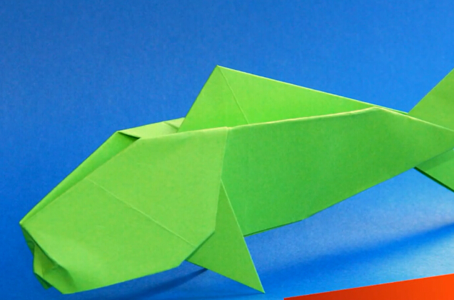 折纸鱼怎么做？手工折纸鱼视频教程
