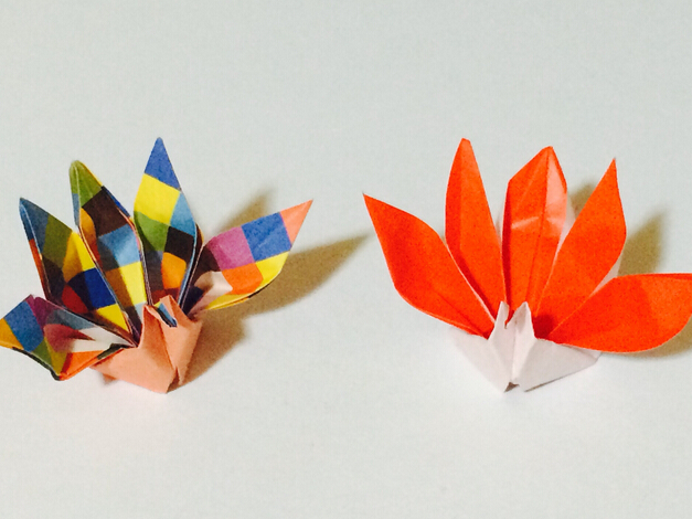 折纸千纸鹤之五尾千纸鹤的折法视频教程