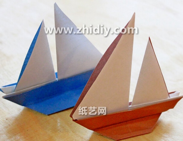 手工折纸帆船的折法教程手把手教你学习如何制作精美的手工折纸帆船