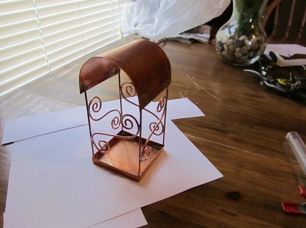 自制创意精美欧式铜灯笼制作方法教程